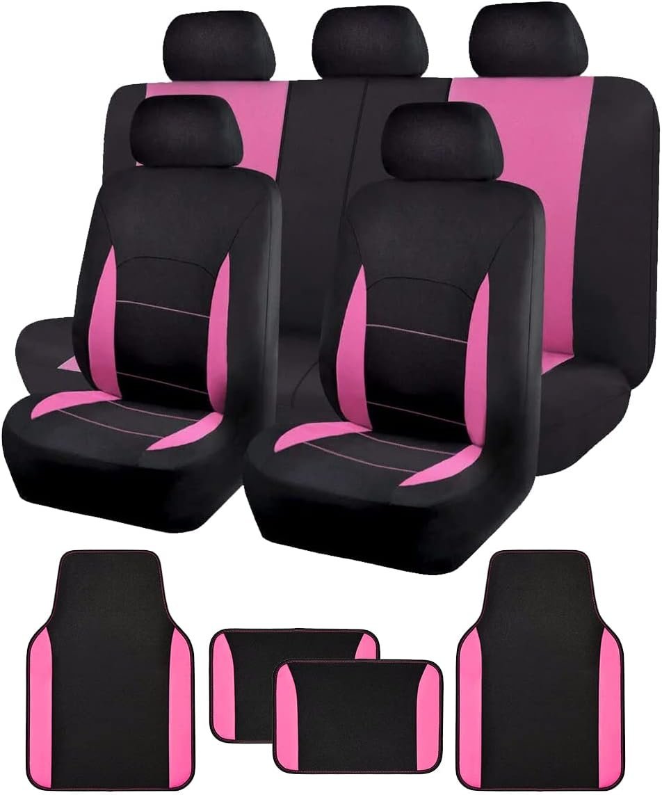 Car Seat Cover and Floor Mat Combo Set