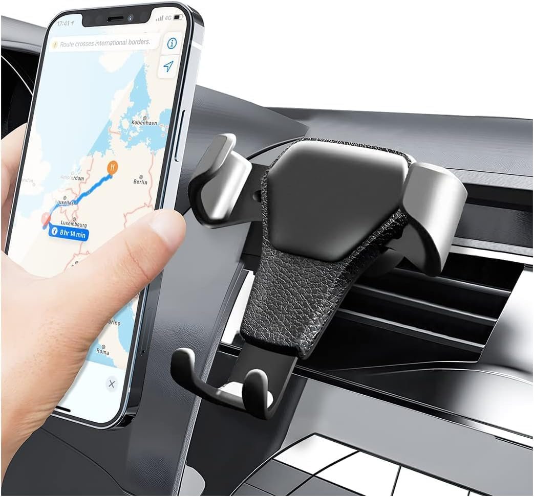 Gravity Air Vent Car Phone Holder with Metal Cradle - Image 2