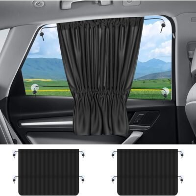 2-Piece Stretchable Car Window Sun Shades
