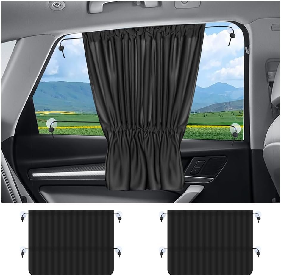 2-Piece Stretchable Car Window Sun Shades