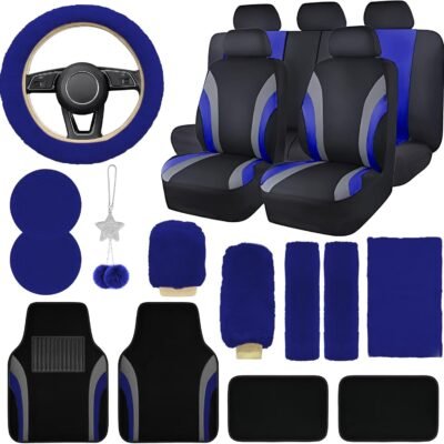 21-Piece Car Interior Accessories Set with Covers