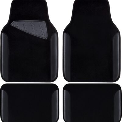 Waterproof Faux Leather Car Floor Mats, Heel Pad