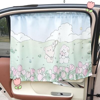 Car Side Window Sun Shade with Suction Cups