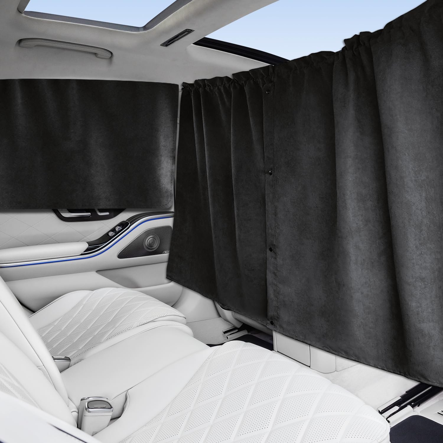 4-Piece Car Privacy Window Curtains, Light Blocking