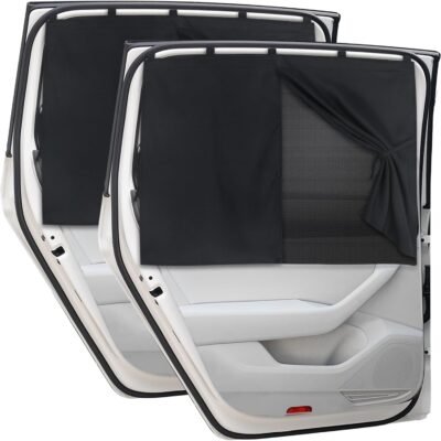 2-Piece Magnetic Car Window Shades, Full/Half Coverage