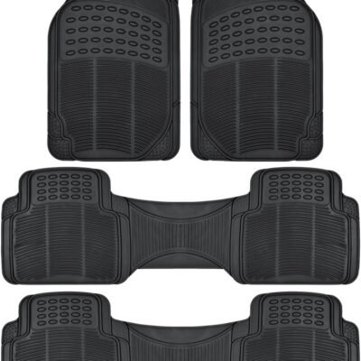 4-Piece Front Rear Rubber Car Floor Mats