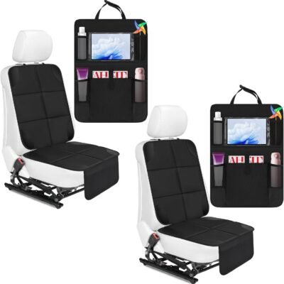 4-Piece Car Seat Protector and Organizer Set