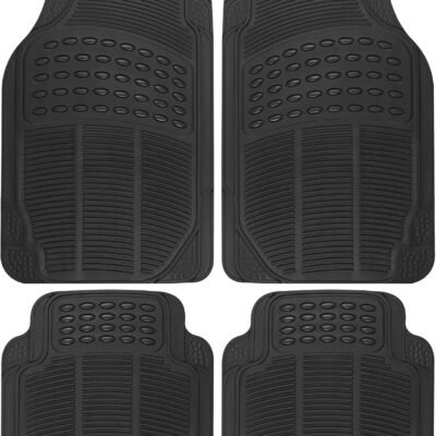 4-Piece All Weather Rubber Car Floor Mats