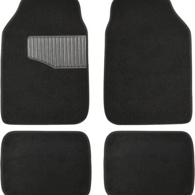 Universal Rubber Floor Mats Set, Anti-Slip Waterproof