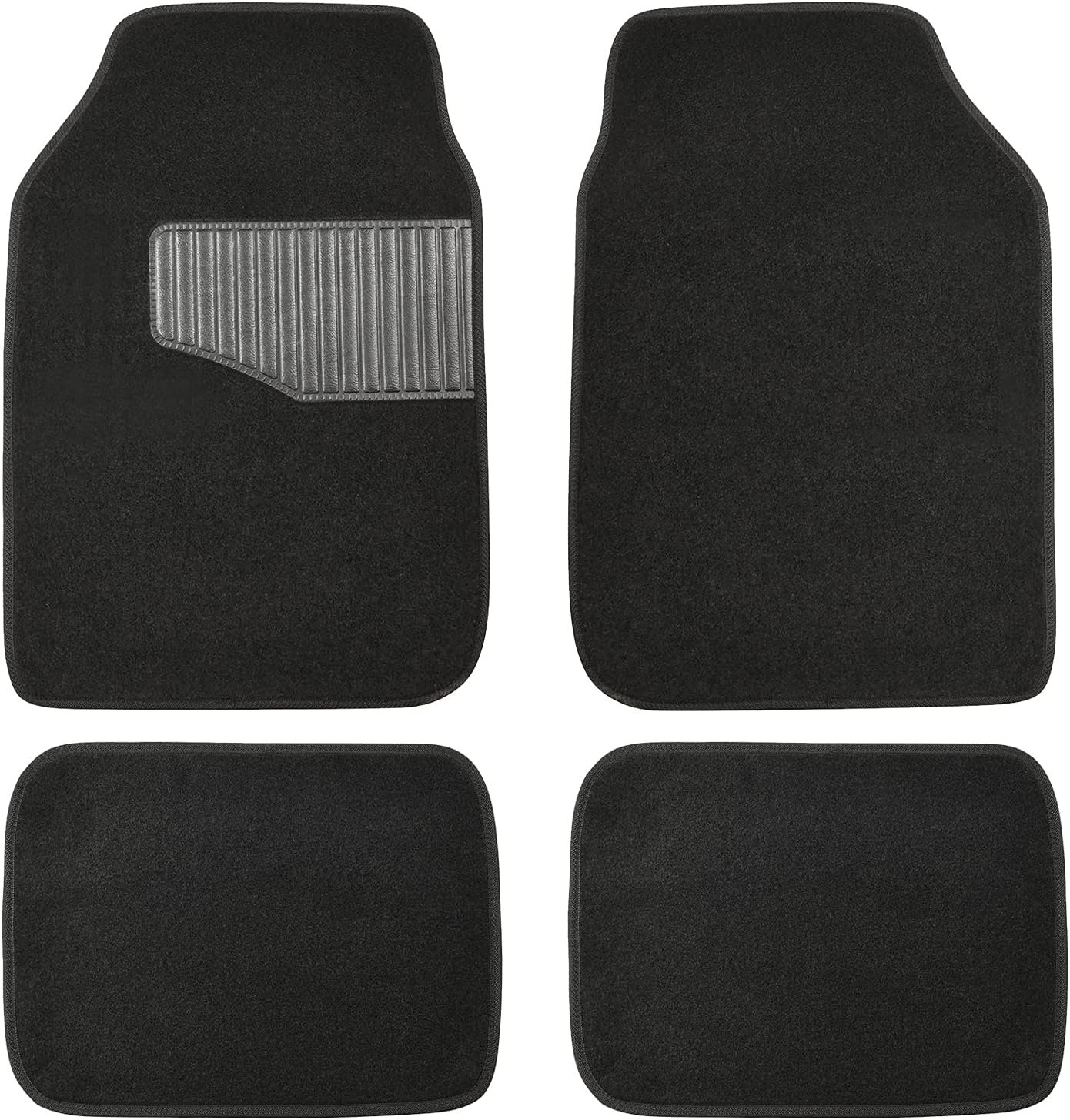 Universal Rubber Floor Mats Set, Anti-Slip Waterproof