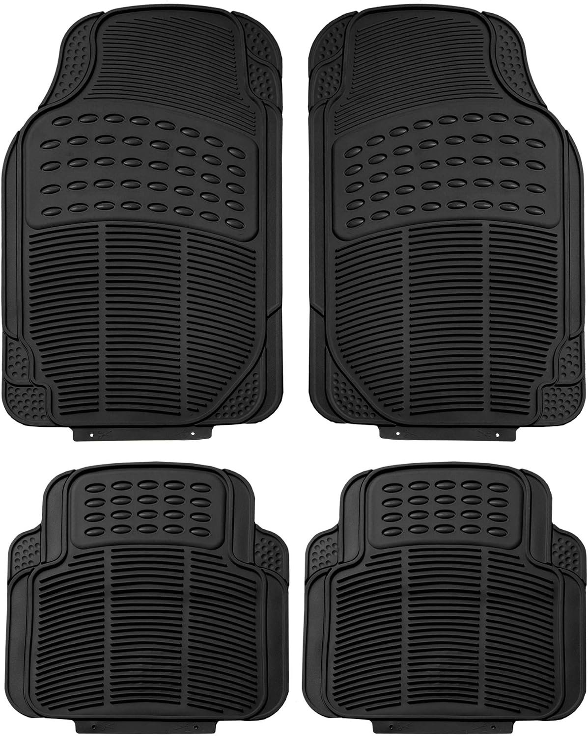 Heavy Duty Rubber Car Floor Mats, Universal Fit
