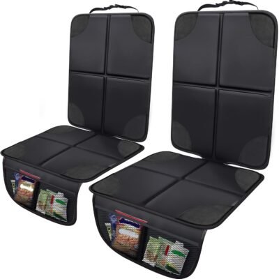 2-Piece Child Car Seat Protector Mat, Waterproof