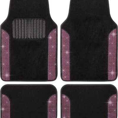 Crystal Rhinestone Car Floor Mats, Decorative Style